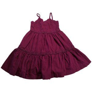 Purple Ruffle Sundress w/ Spaghetti Straps